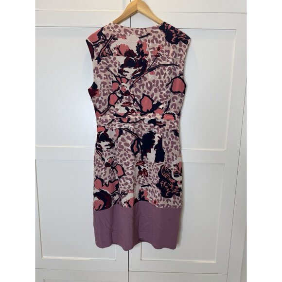 Tory Burch 100% Silk Dress Slip, Floral Animal Print Size 12 - Picture 4 of 6